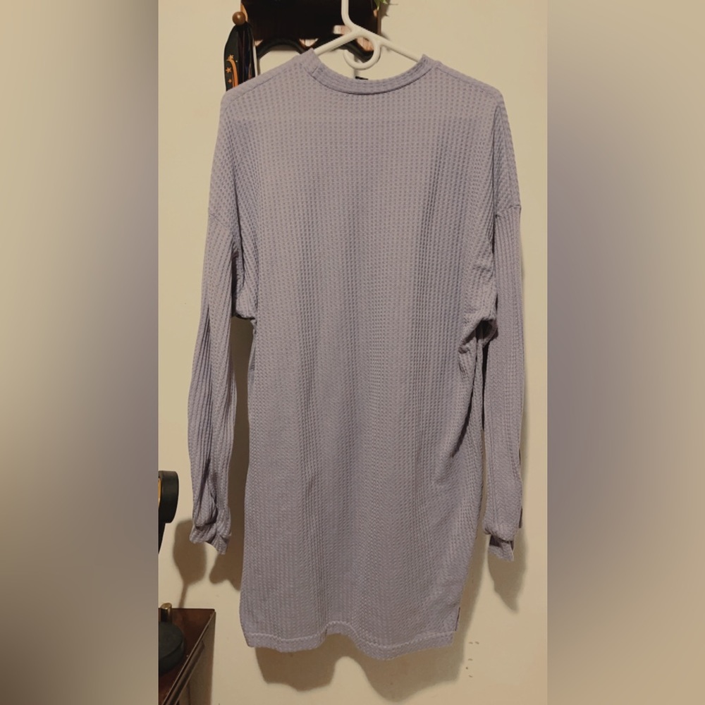 purple sweater dress